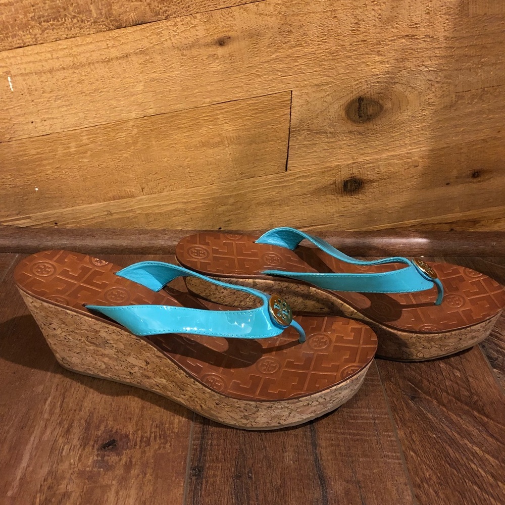 Tory Burch Thora Wedge Cork Sandals Cork